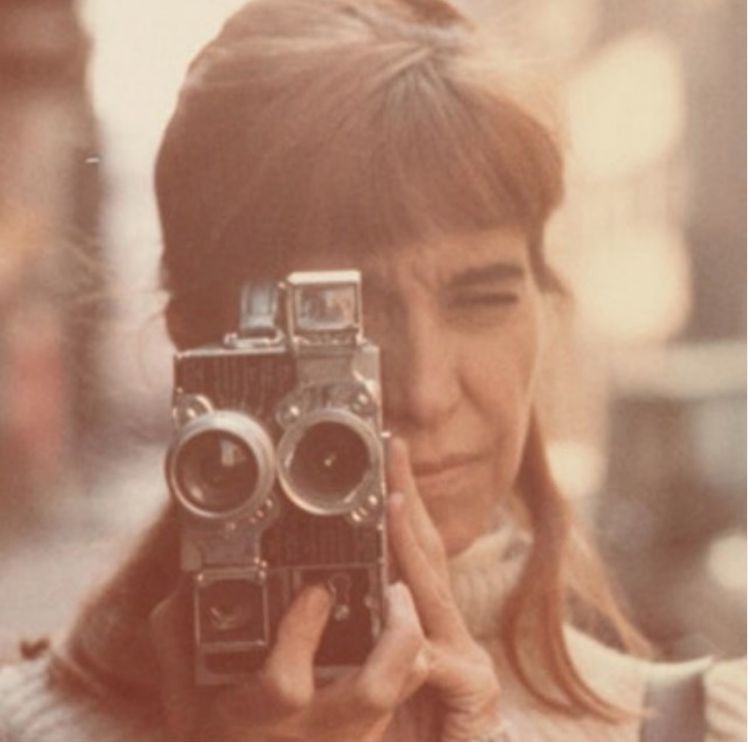 Elaine Summers with a camera, photographer unknown. courtesy the Jerome Robbins Dance Division, the New York Public Library for the Performing Arts